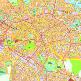 Bucharest map